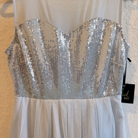 BB Dakota Silver Grey Sequins Mesh Dress - Picture 3 of 16